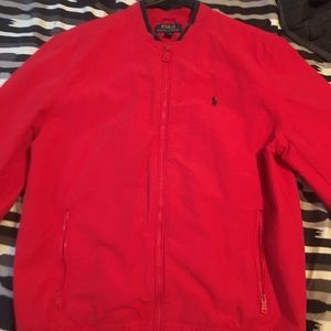 Polo red jacket worn good condition